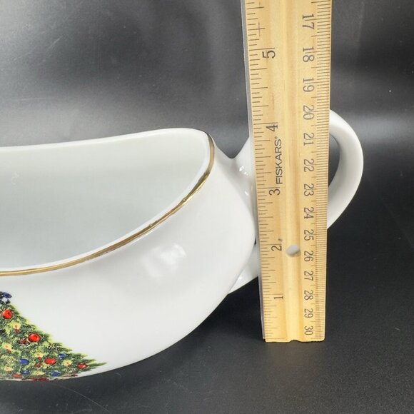Sea Gull Fine China Jian Shiang Christmas Tree Gravy Boat Saucer Boat Porcelain - Picture 6 of 14